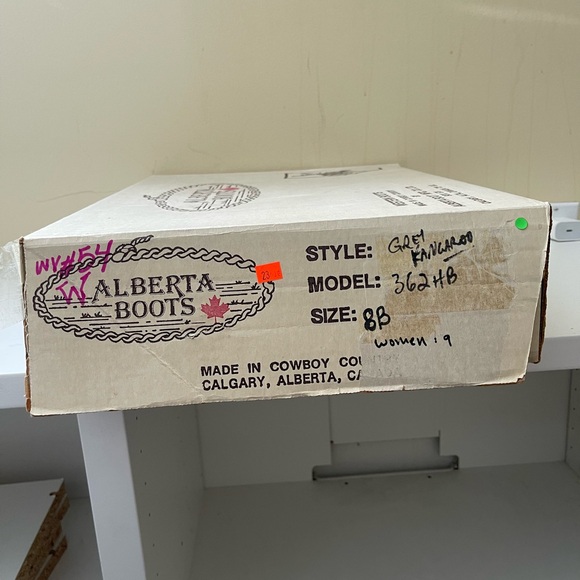 NET Alberta Boot Black Cowboy Western Boots Kangaroo Leather Women Size 9 US - Picture 7 of 8